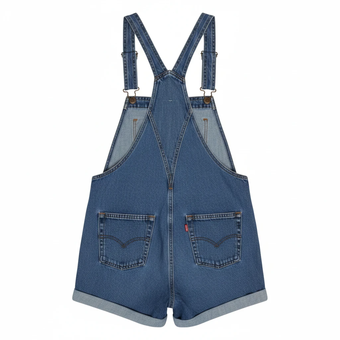 Levi’s Vintage Denim Dungaree Shorts • XS