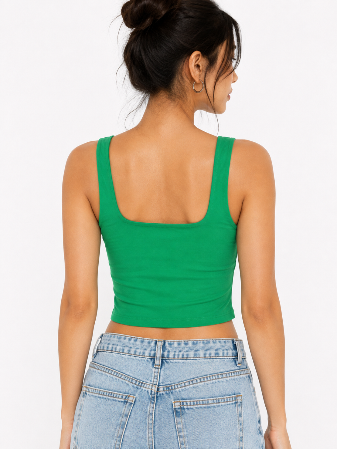 ASOS DESIGN топ с набран детайл • L