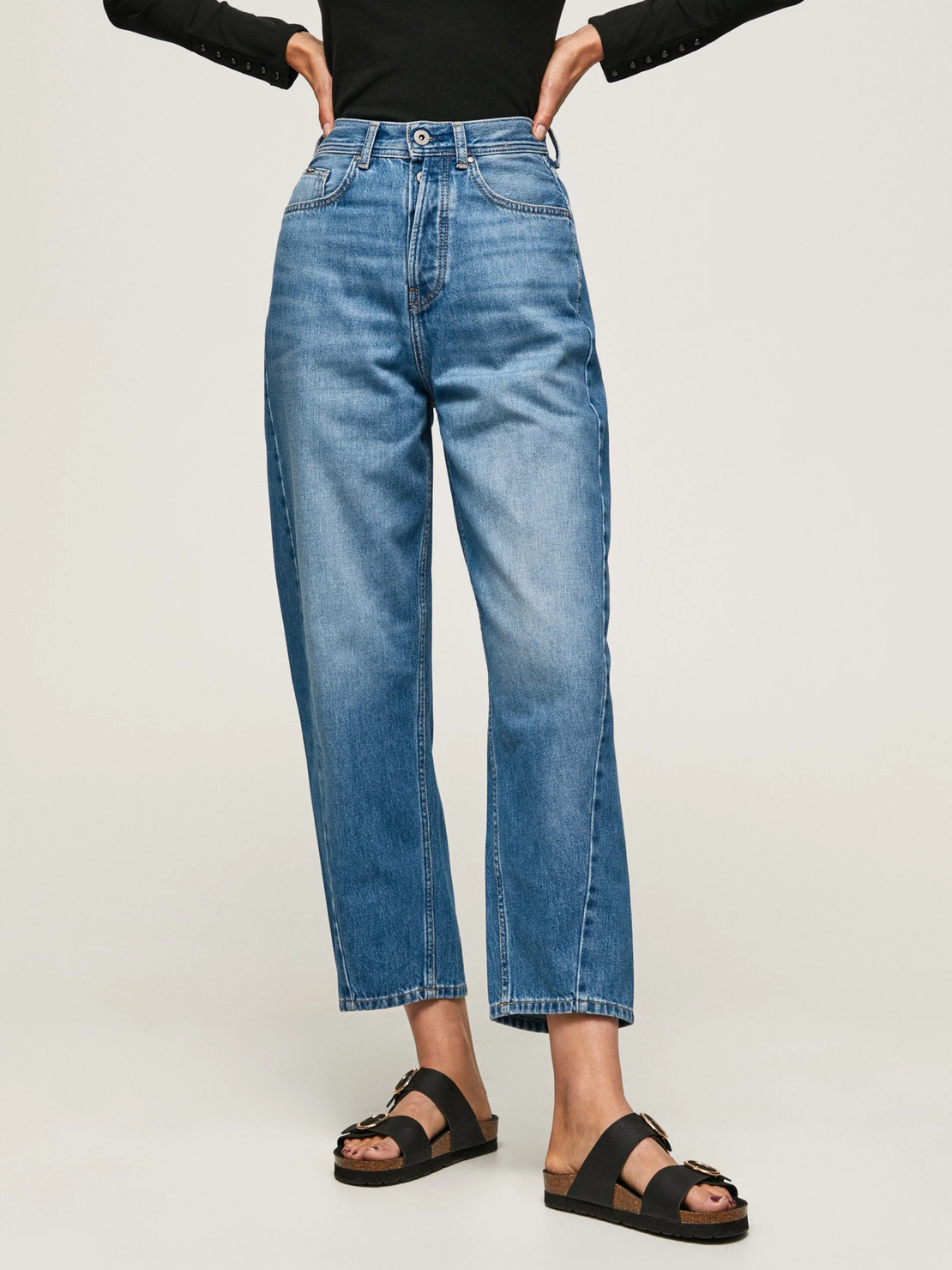 Pepe Jeans Addison Cropped Wide Leg Jeans • S/M 27