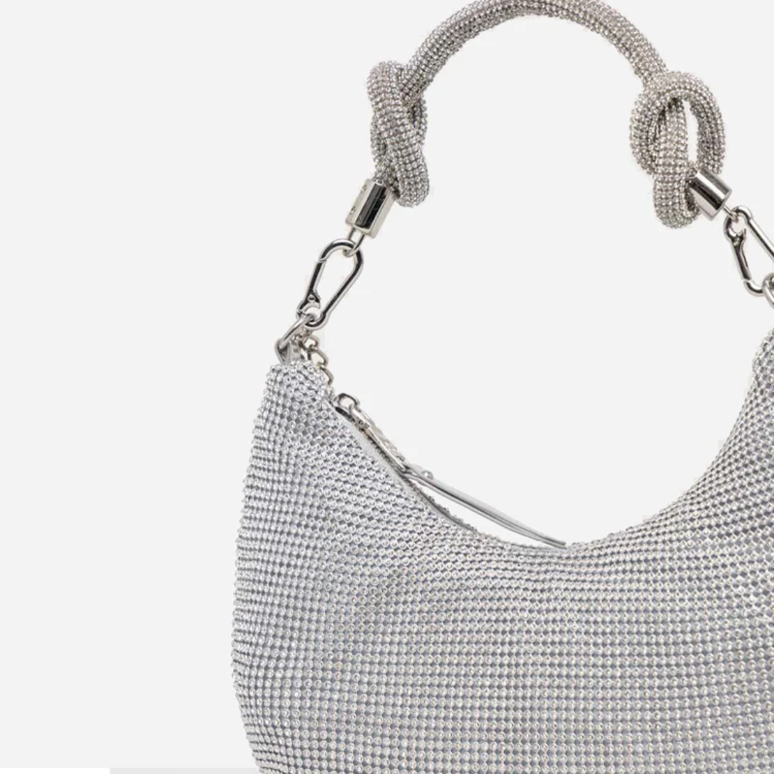 Steve Madden Electric Silver Shoulder Bag