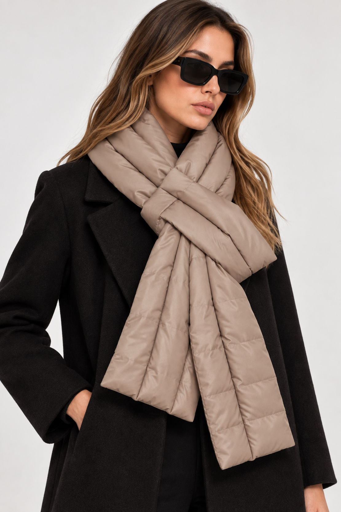 Vero Moda дамски подплатен шал Silver Mink • One Size