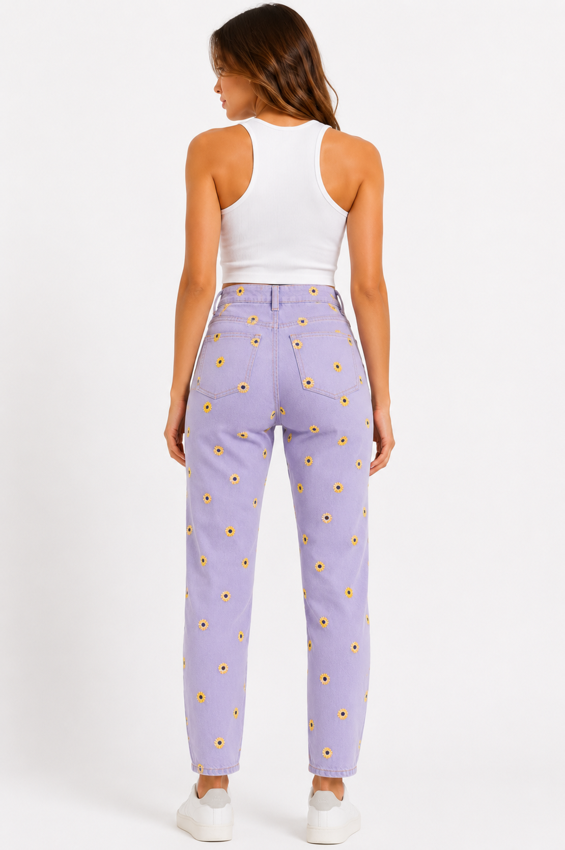 Miss Selfridge дънки с бродирани цветя • 32/S/XS