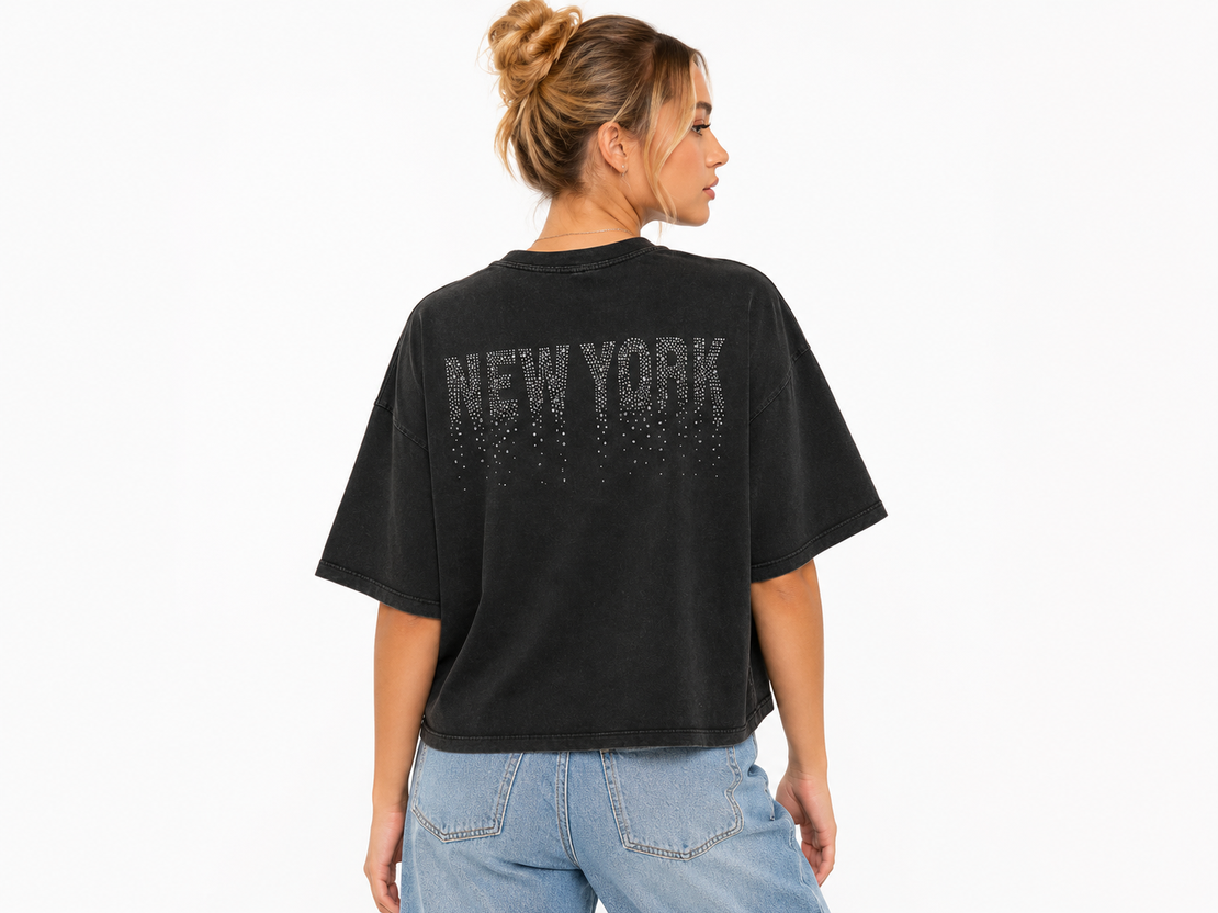 ONLY Тениска NY • S Oversized