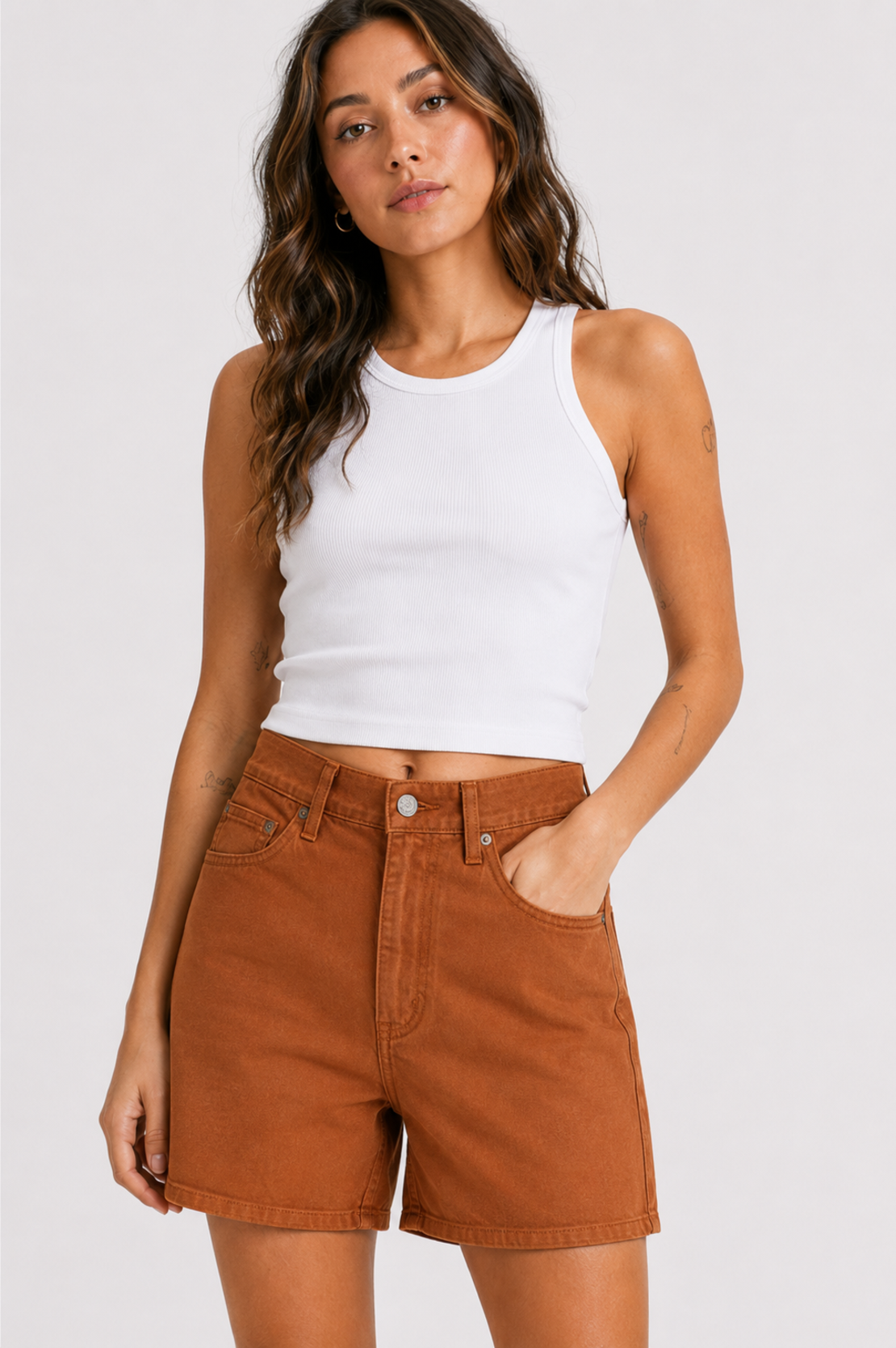 Levi’s High-Rise Baggy къси панталони • W27