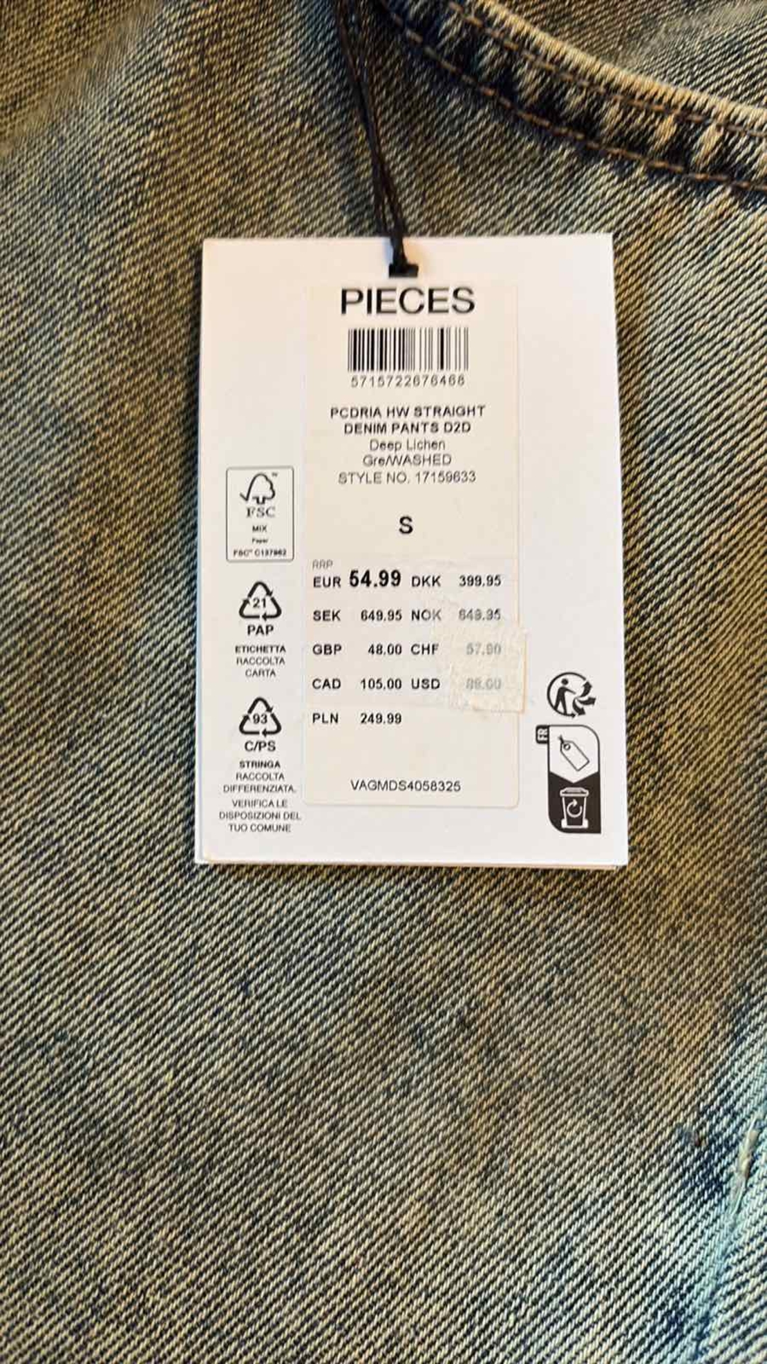 Pieces Ria High Waist дънки • S