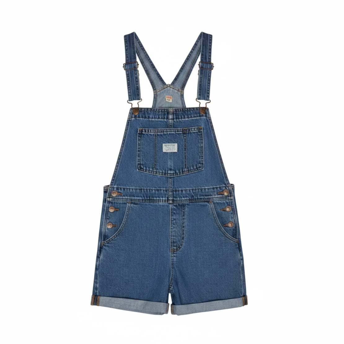 Levi’s Vintage Denim Dungaree Shorts • XS