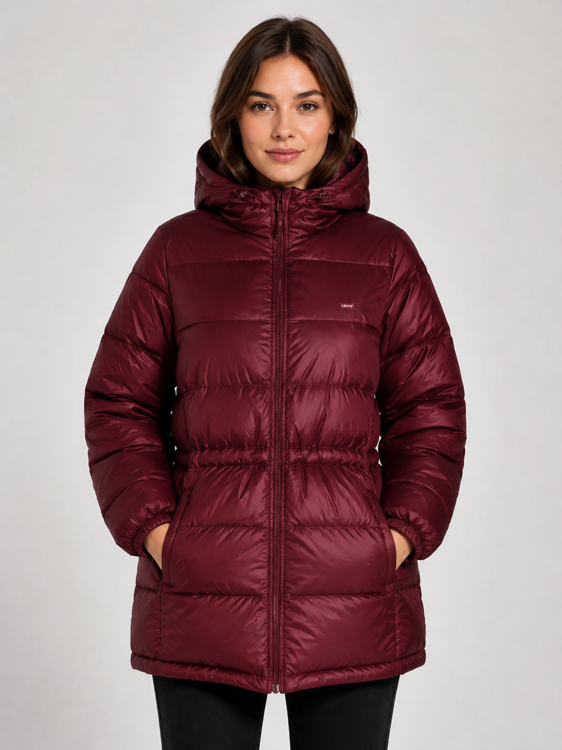 Levi’s Shiny Burgundy пухено яке • XS