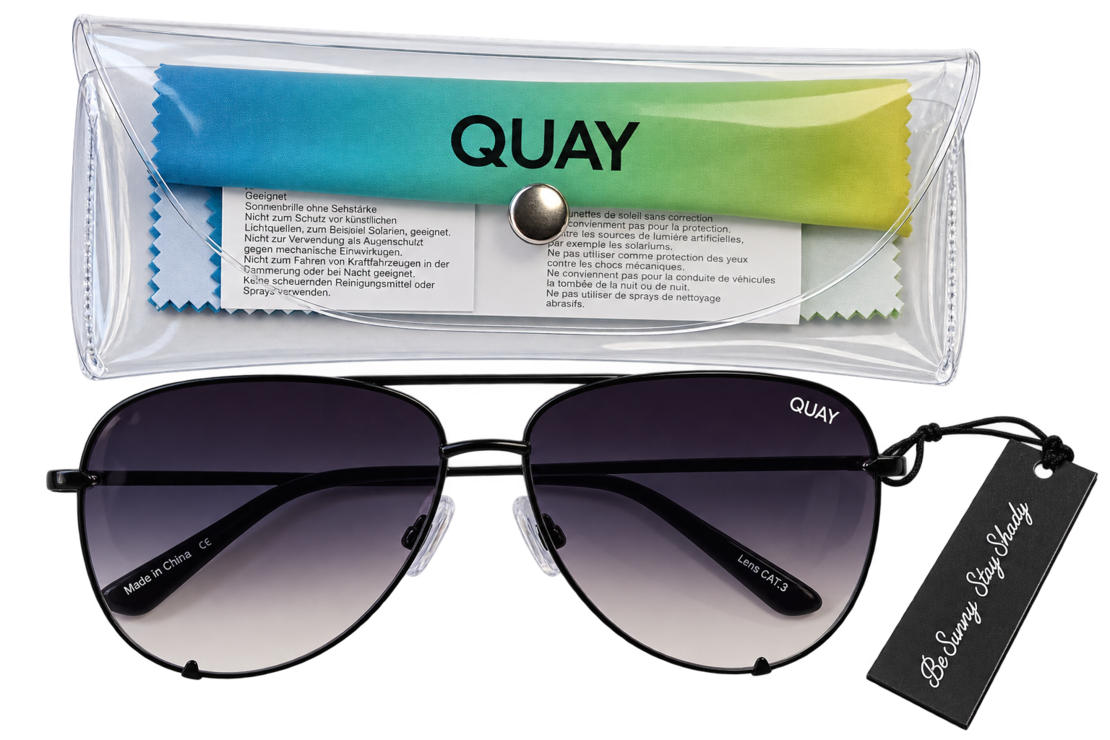QUAY Australia авиаторски слънчеви очила • One Size