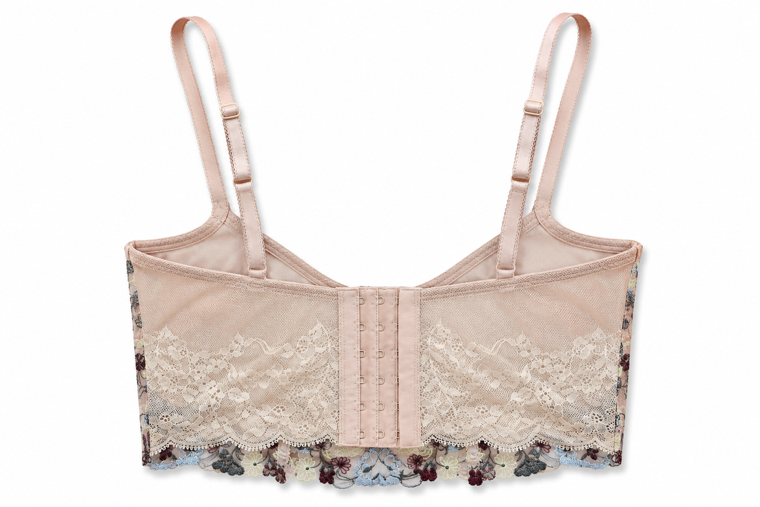 Triumph Floral Embroidery Longline Bra • EU 75B