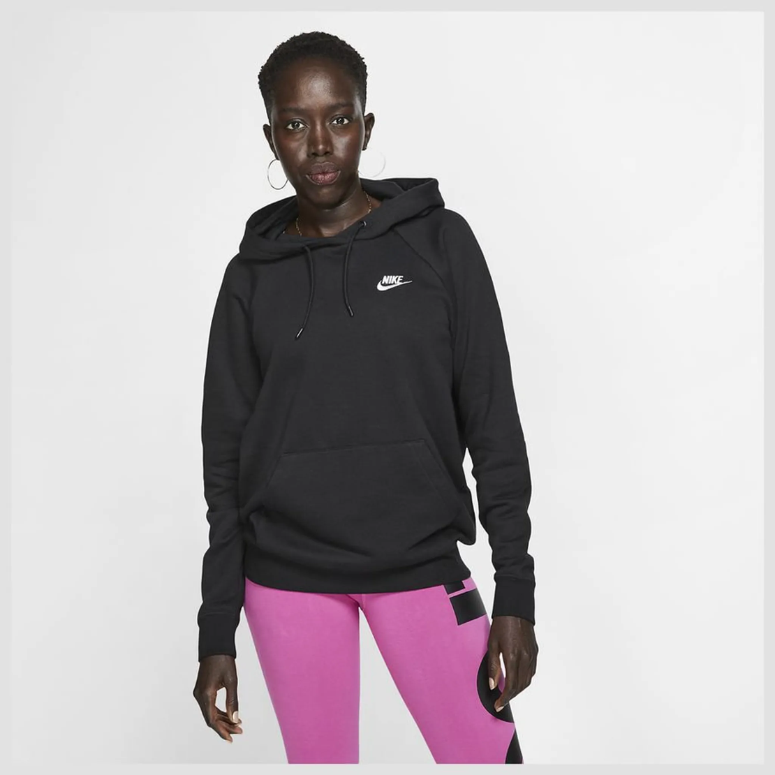 NIKE Sportswear Essential Fleece Hoodie • S