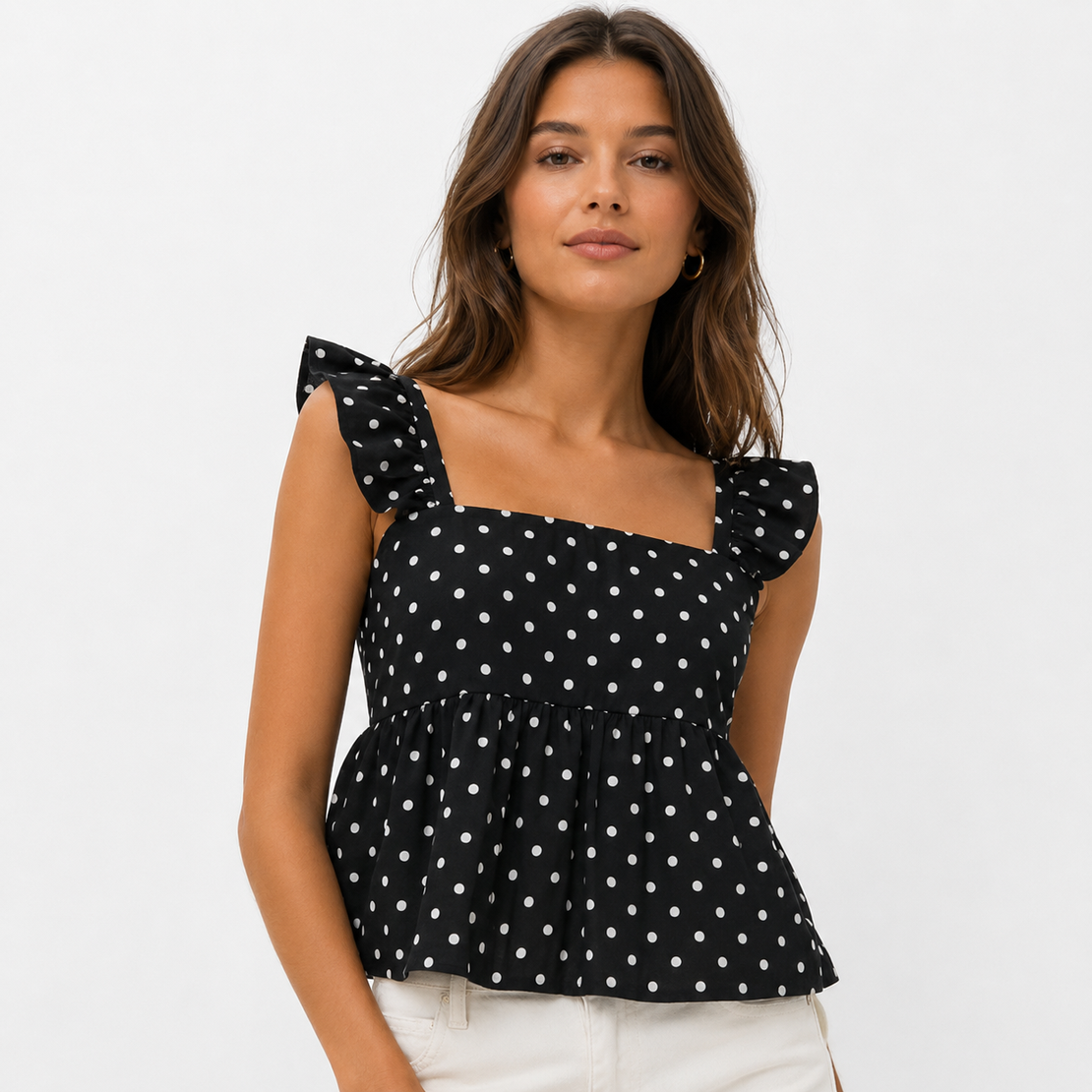 Vero Moda Топ SOPHIE с пеплум силует • M