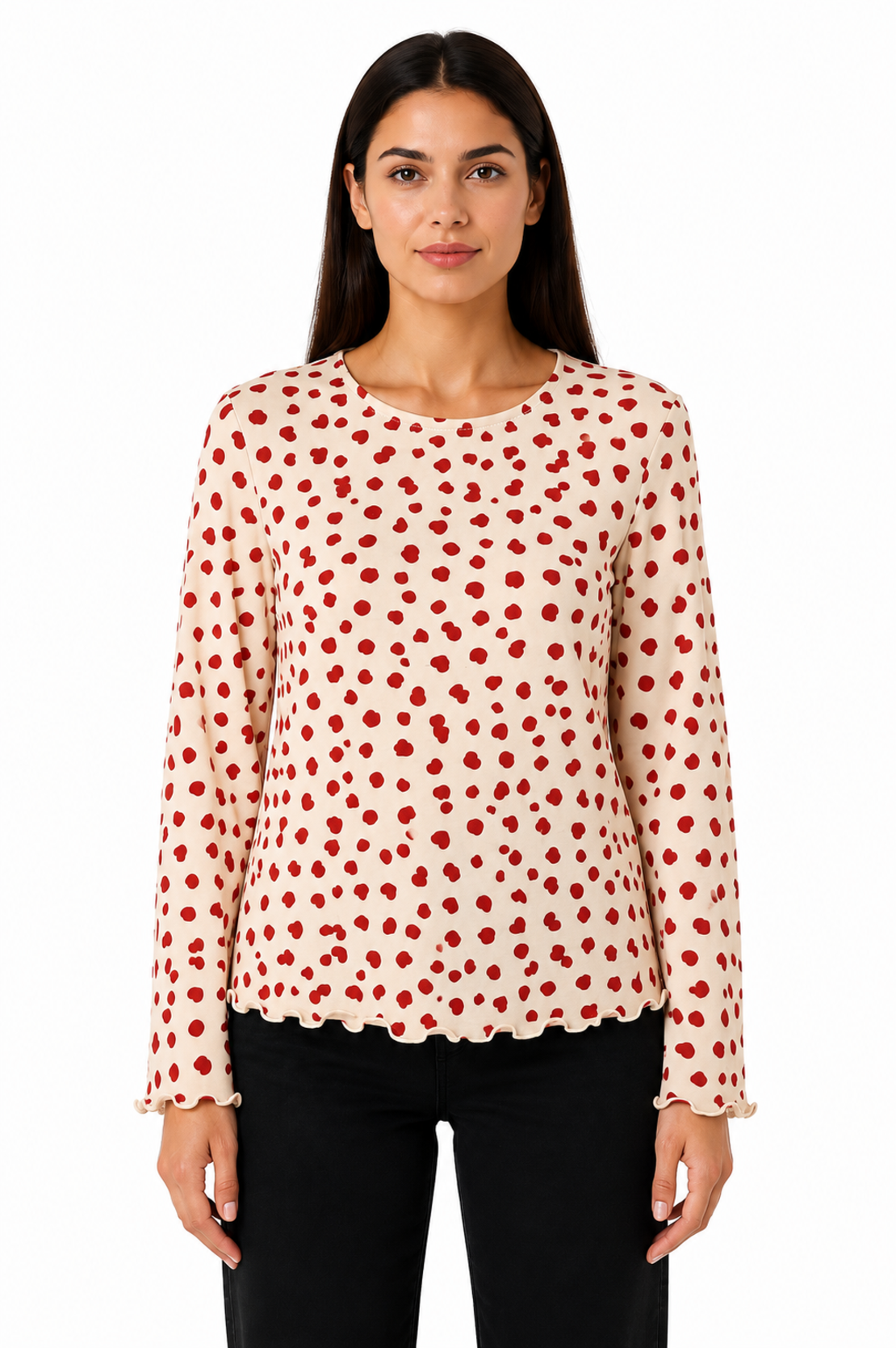 Vero Moda блуза със сърца • M