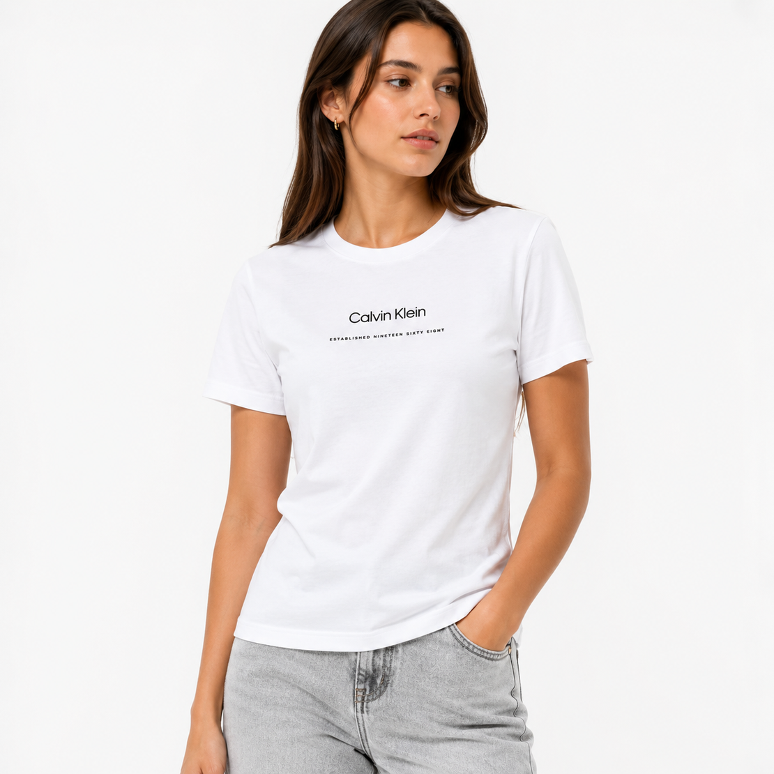 CALVIN KLEIN дамска тениска • M