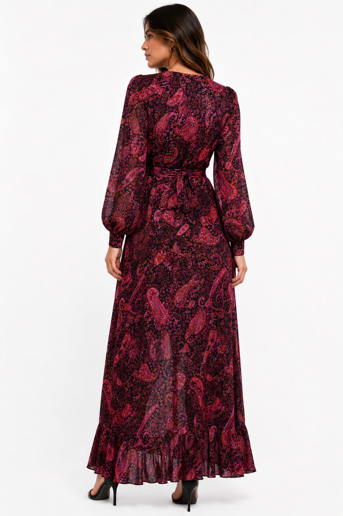 Mango Paisley дълга рокля • S