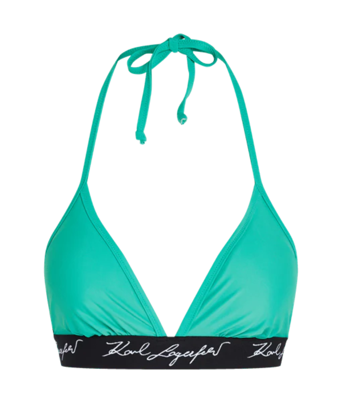 Karl Lagerfeld Signature Triangle Swim Top • M