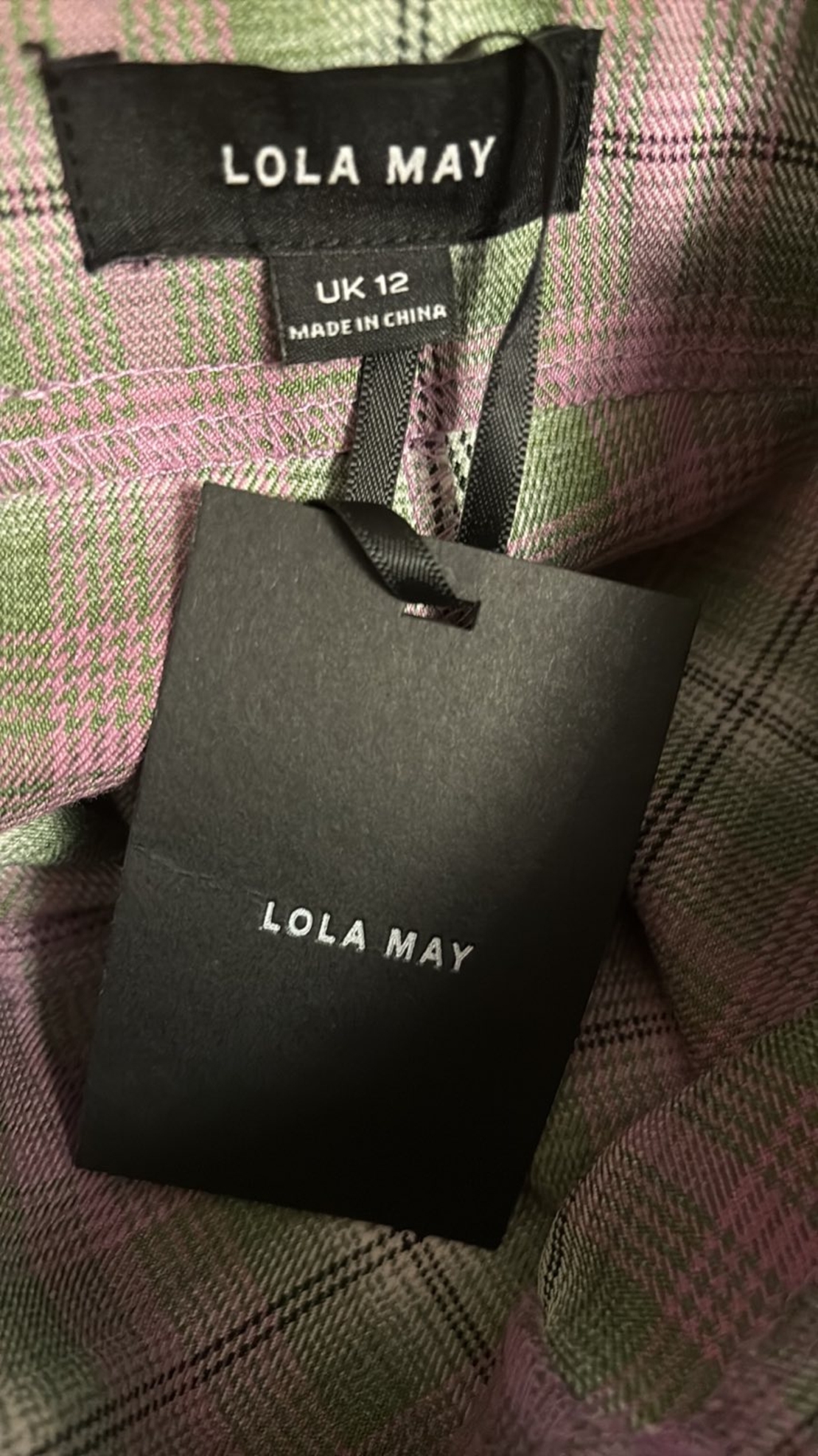 Lola May кариран панталон • М
