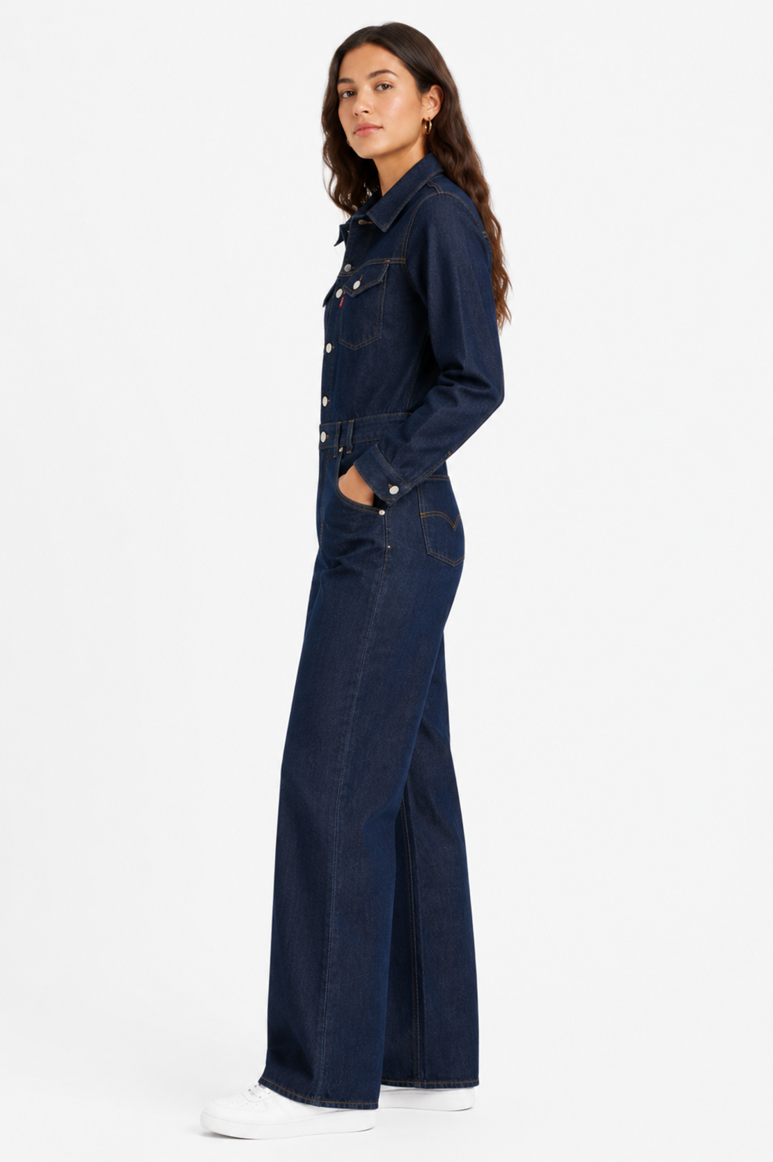 Levi’s Dark Denim Jumpsuit • S