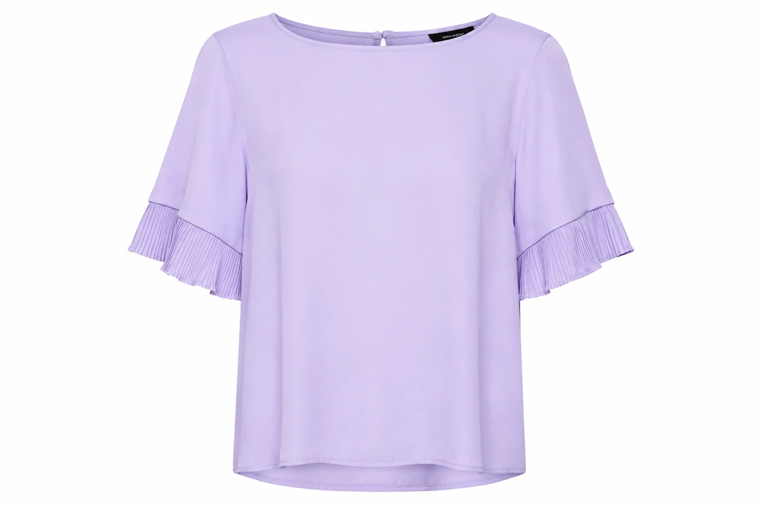Vero Moda Лилава ефирна блуза • M