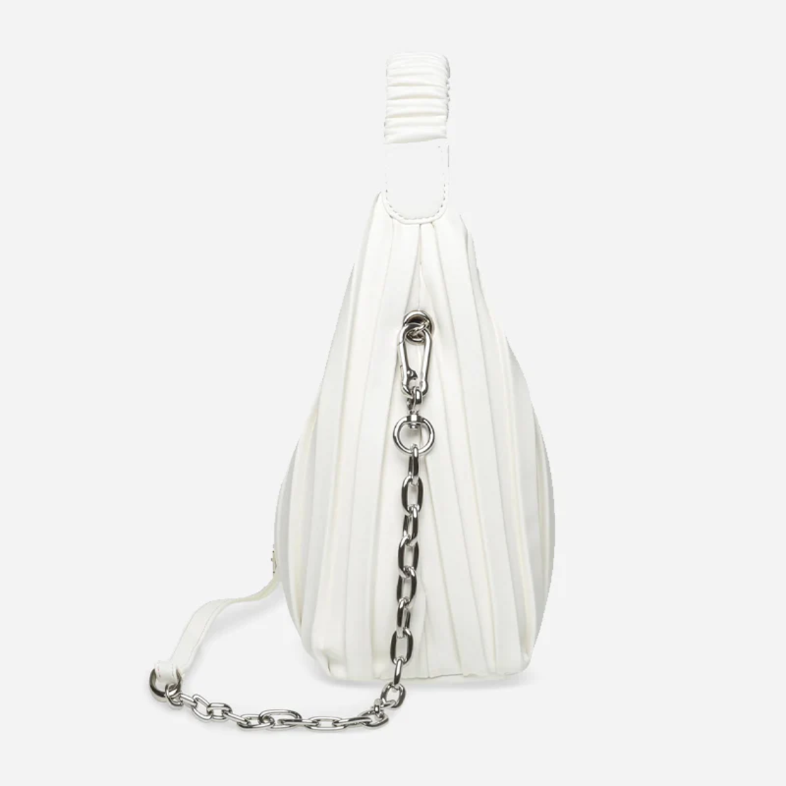 Steve Madden Bgeneve White Chain Bag