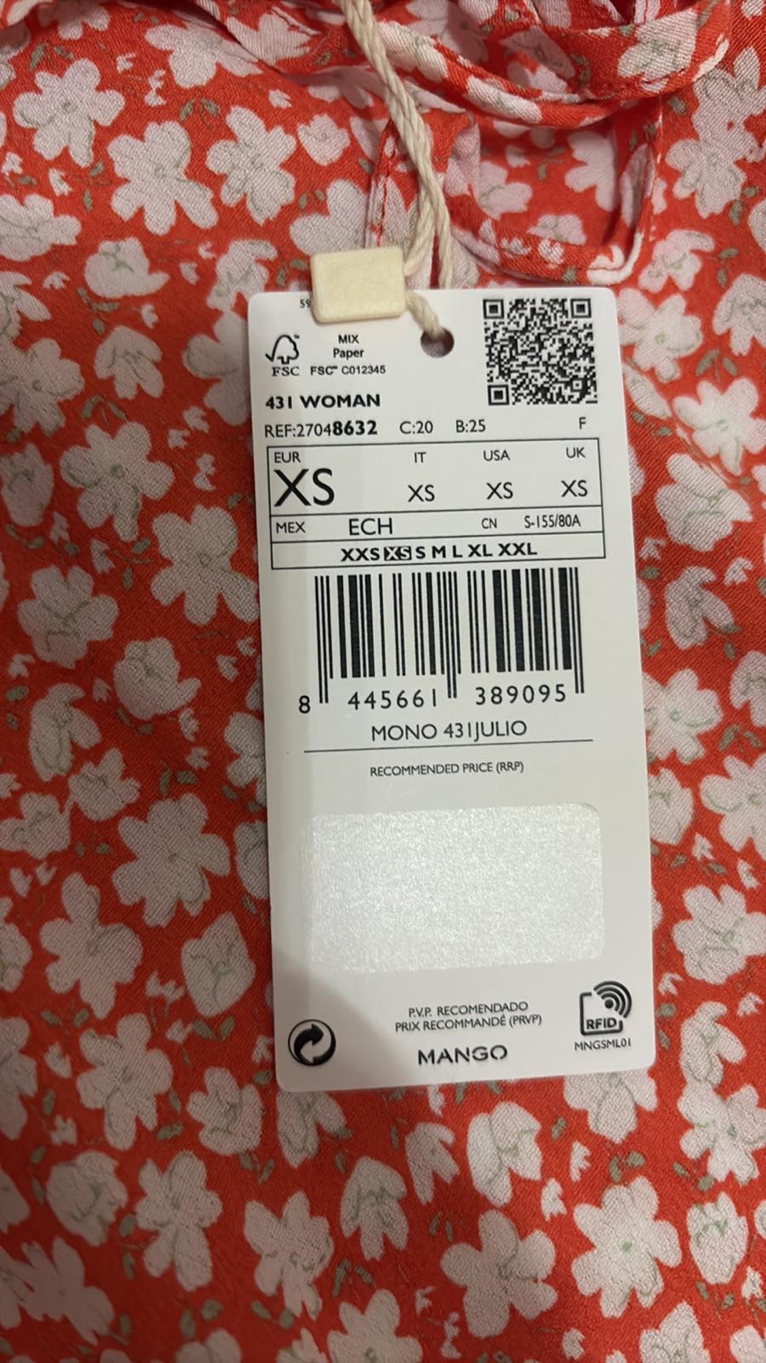 Mango гащеризон • XS