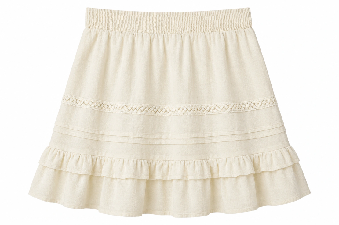 Vero Moda Boho пола с къдри • S