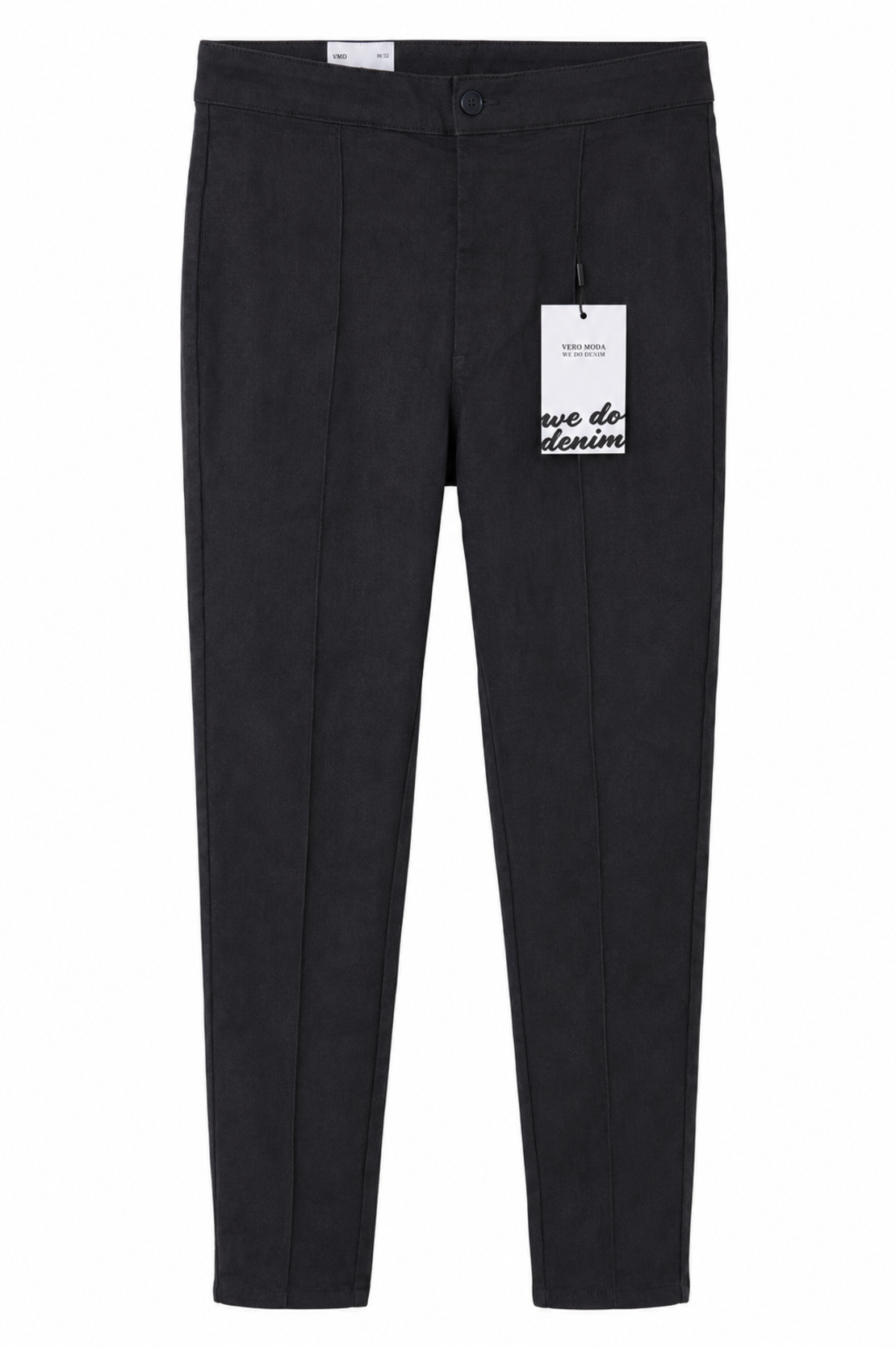 Vero Moda Черен ленен панталон • M