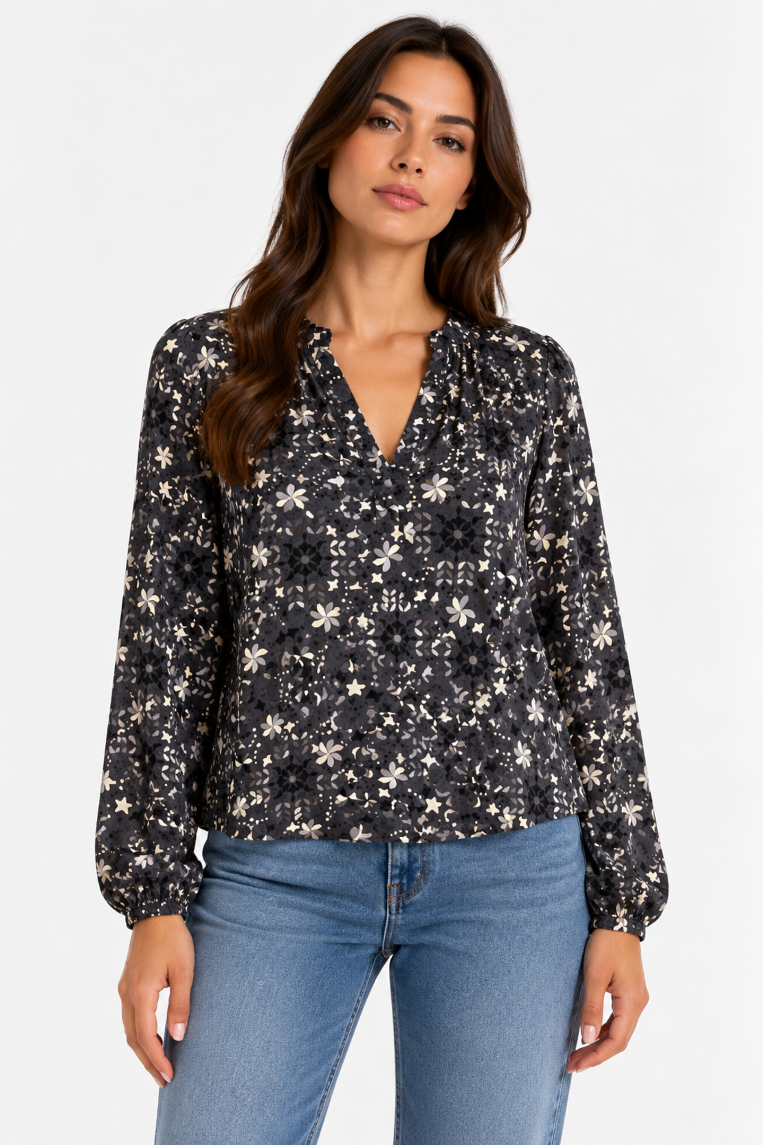 Vero Moda Heidi блуза с флорален принт • M