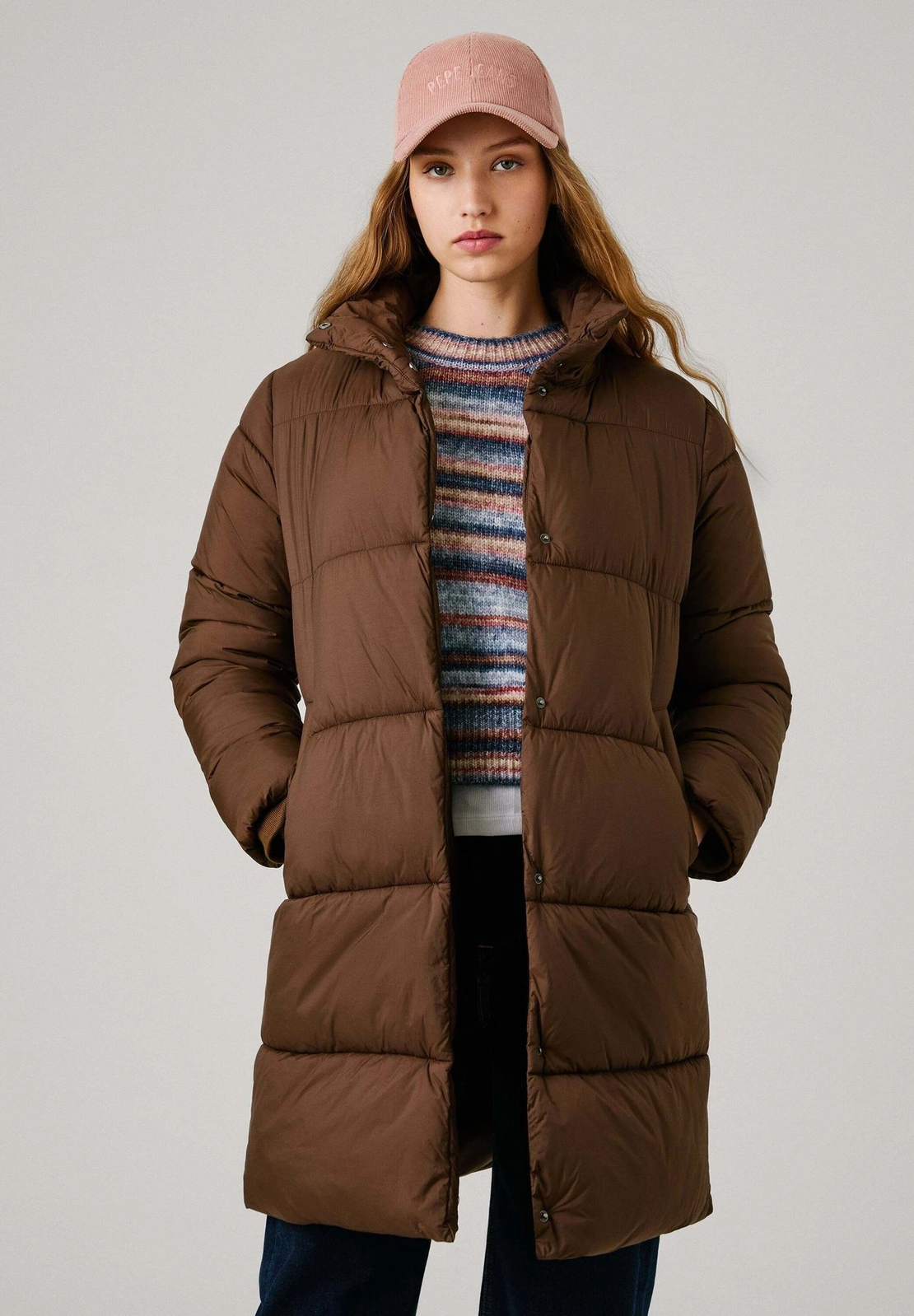 Pepe Jeans дълго ватирано яке • L