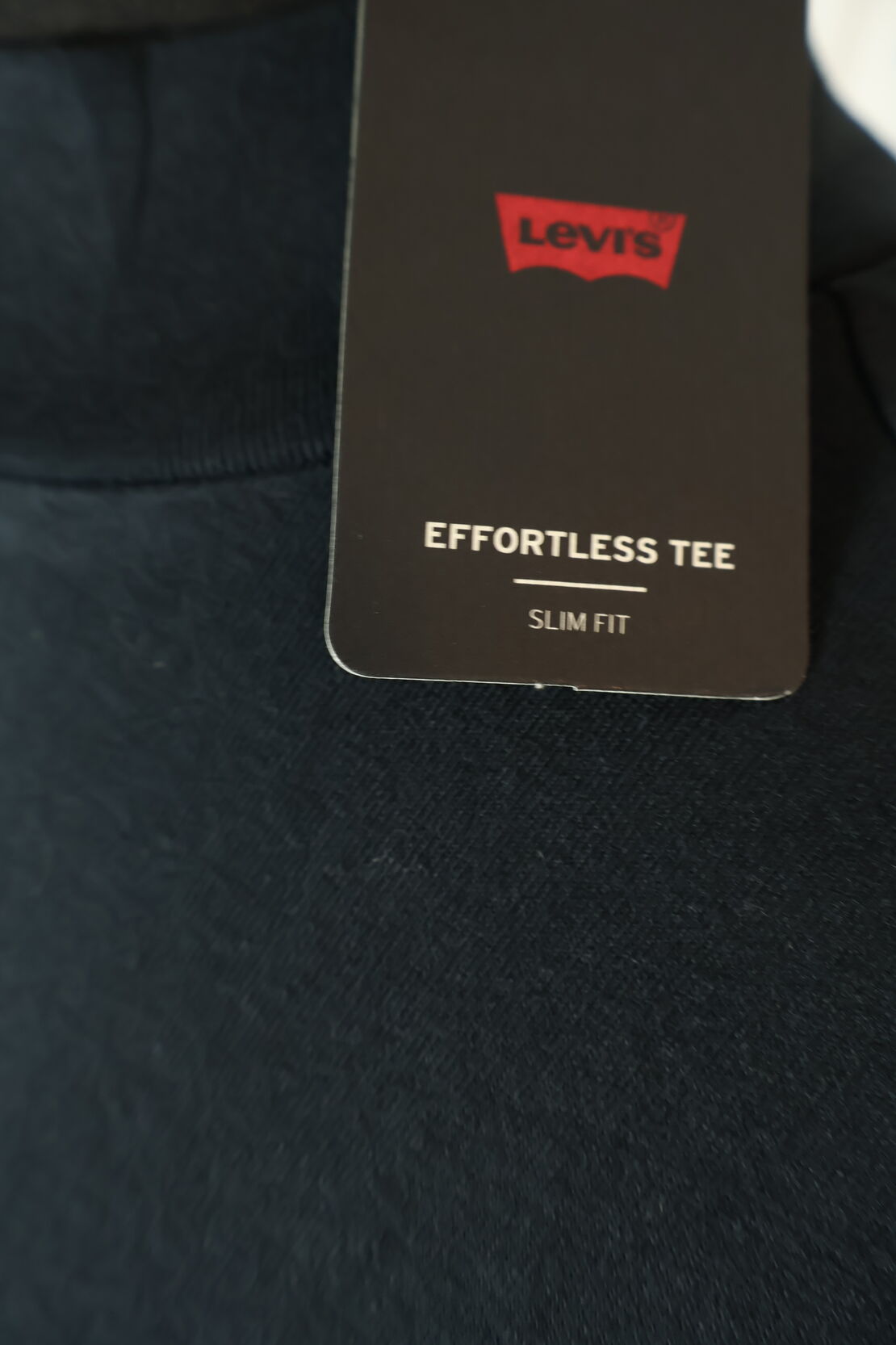 Levi’s черно поло Effortless Tee Slim Fit - XS