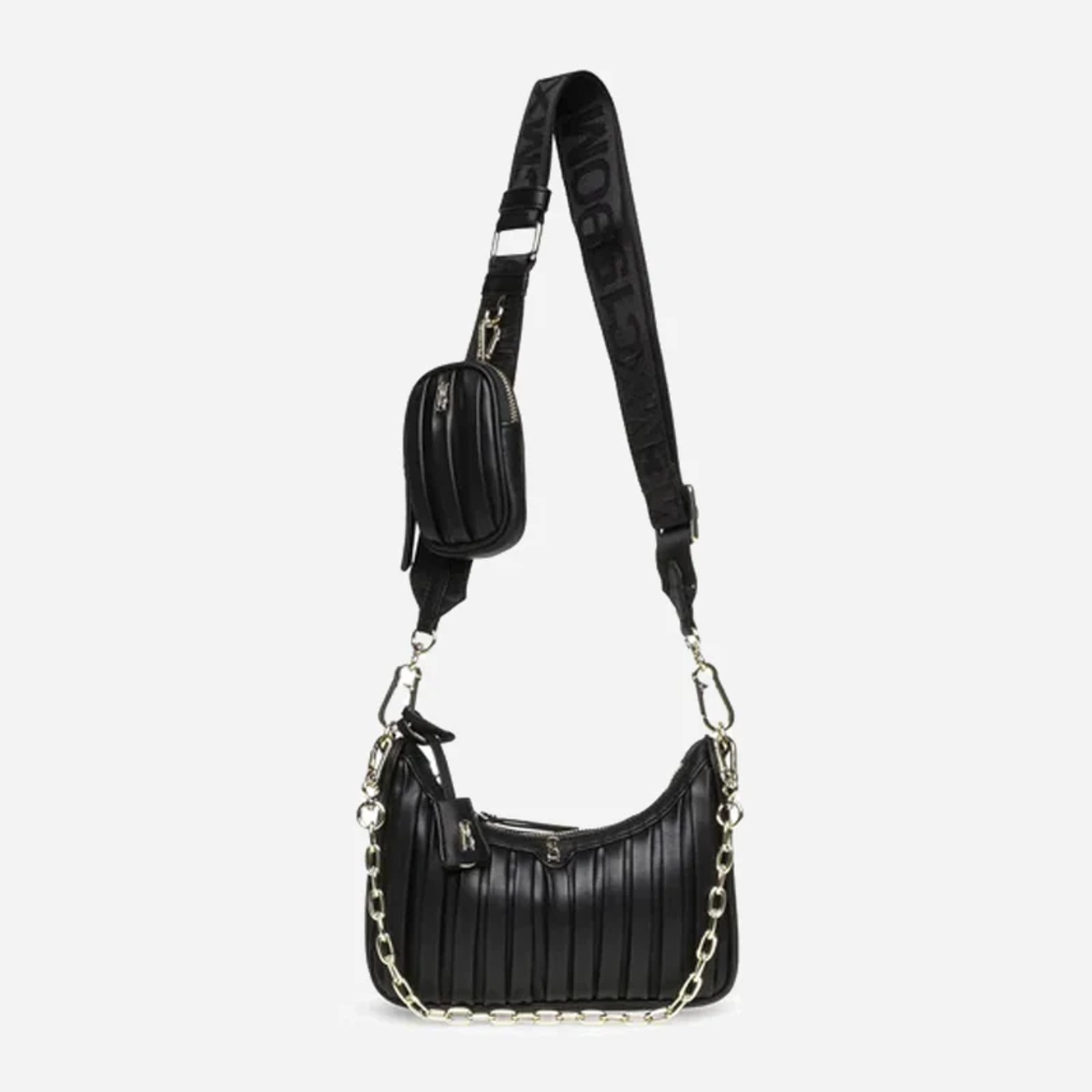 Steve Madden Bzarina Black Chain Bag