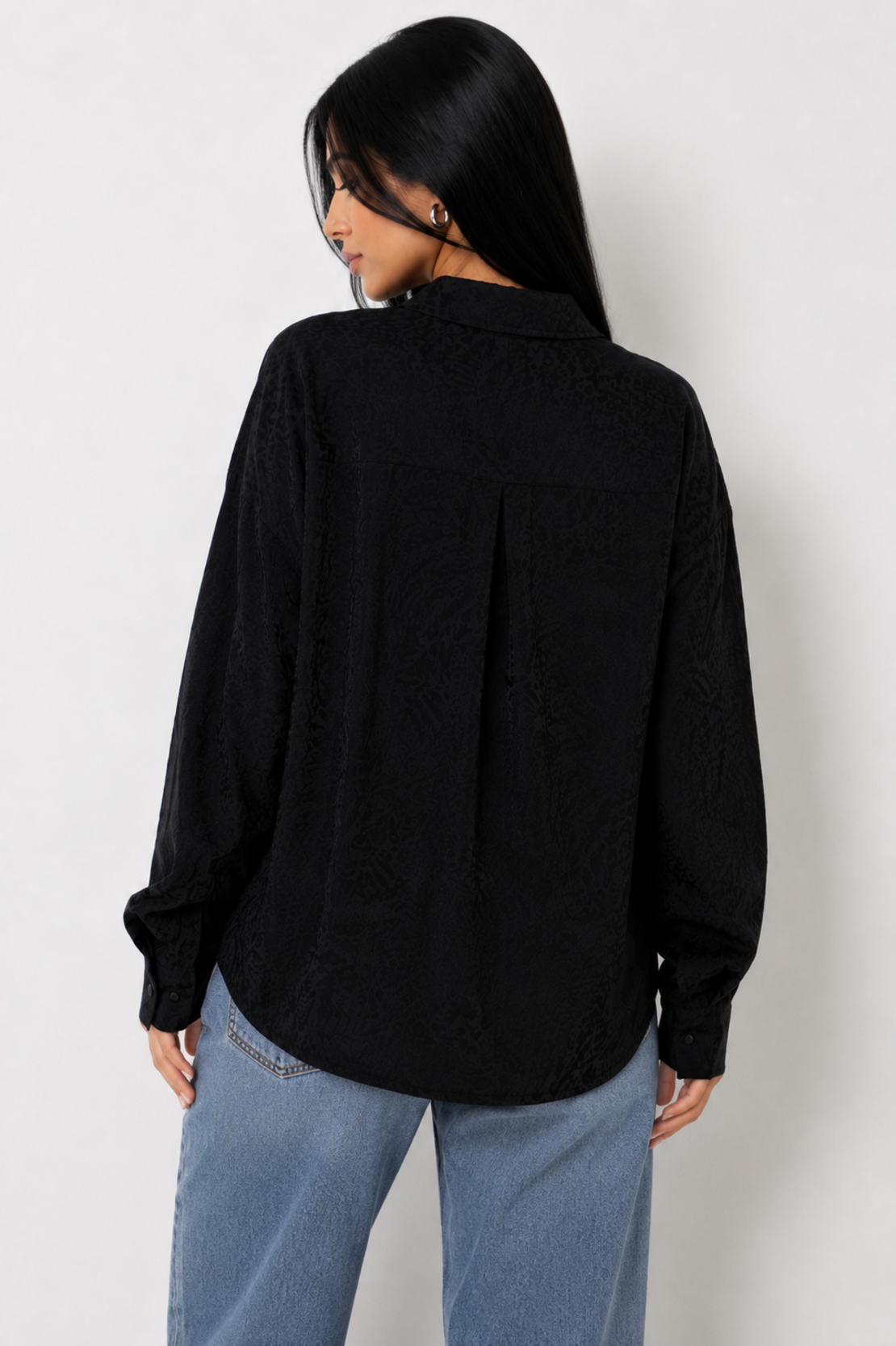 Vero Moda жакардова oversized риза • M