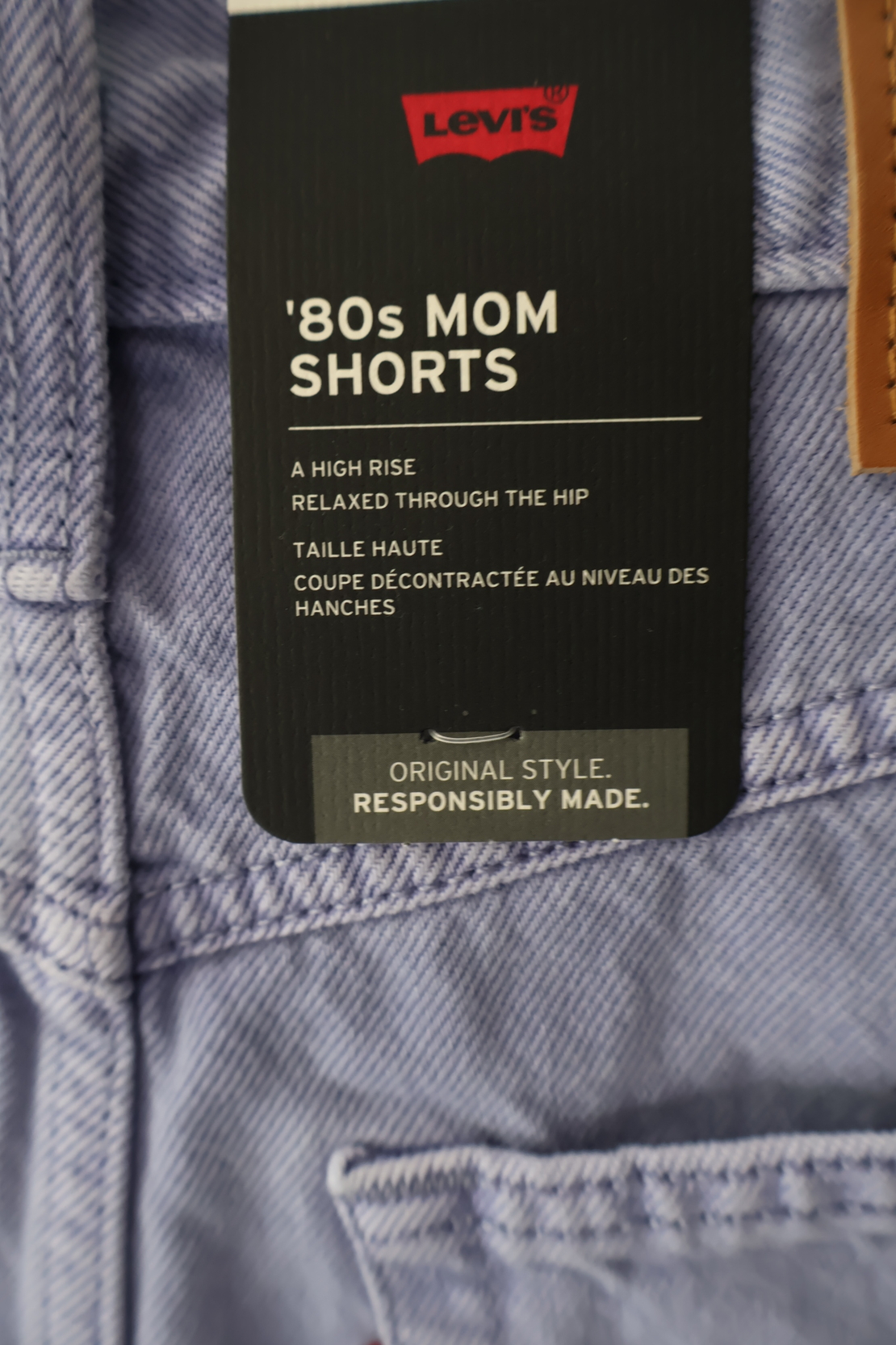Levi’s ’80s Mom Shorts дамски къси дънки лилави W26 / M