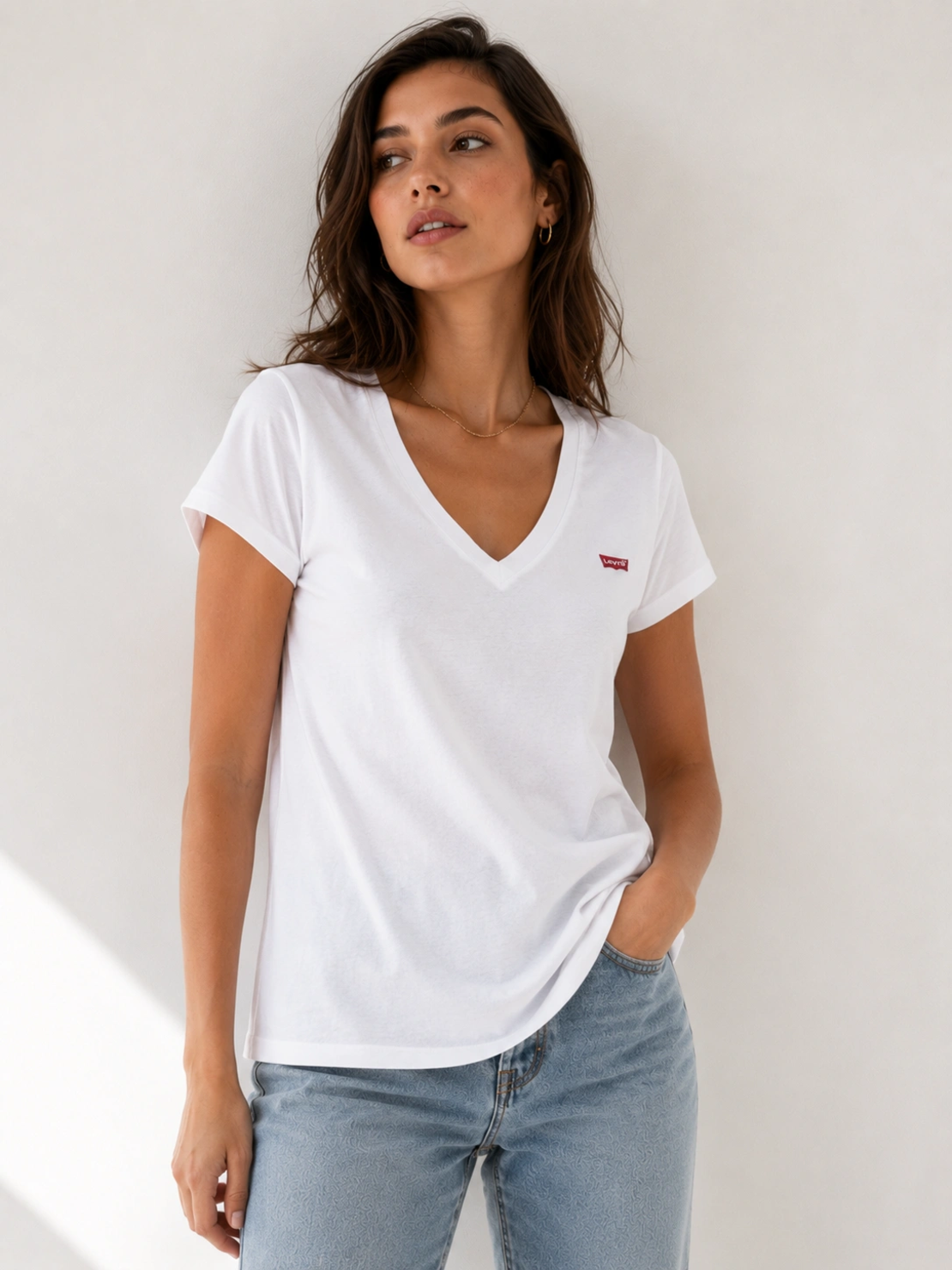 Levi’s бяла тениска - XS