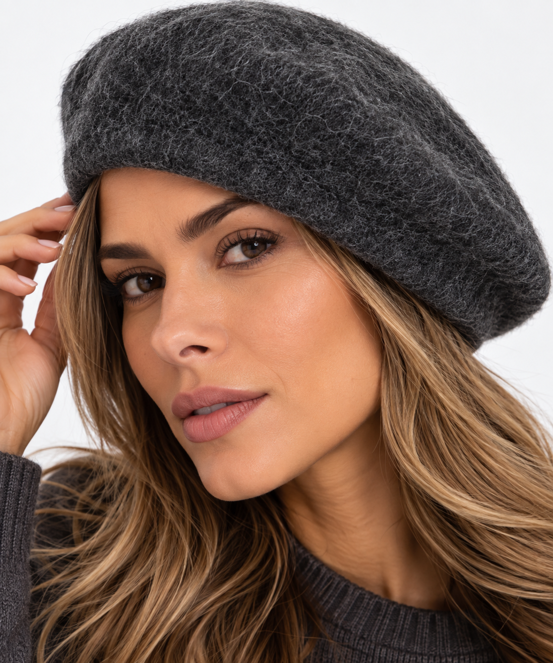 Vero Moda барета • Dark Grey Melange