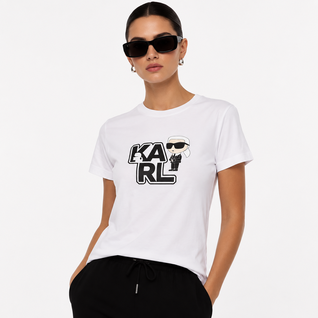 Karl Lagerfeld Varsity тениска • S