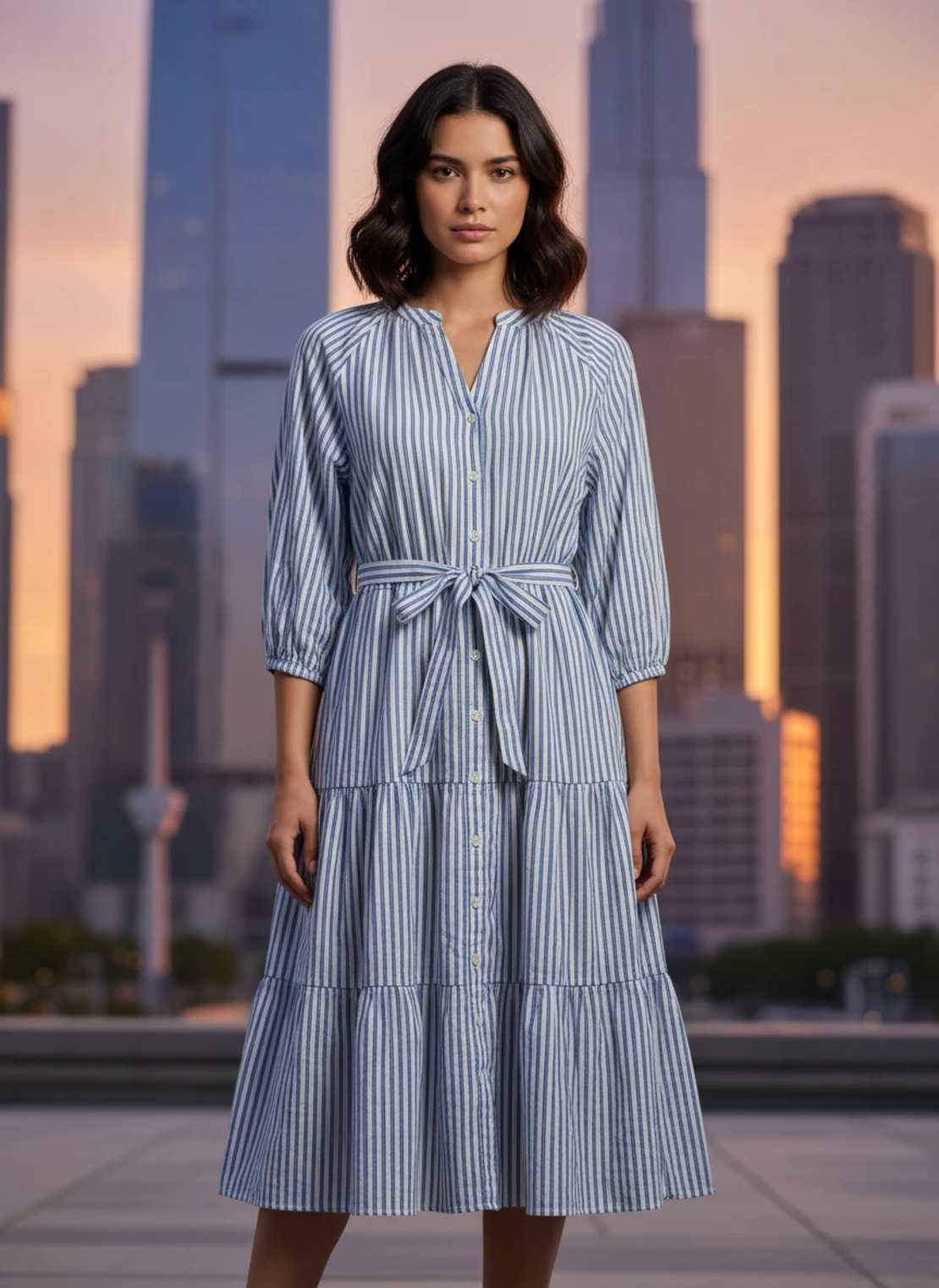 Levi’s райета midi рокля с колан Relaxed Fit / size M