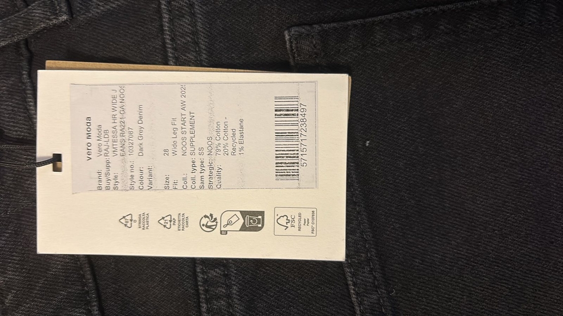 Vero Moda Wide Leg Fit дънки • W28/L32