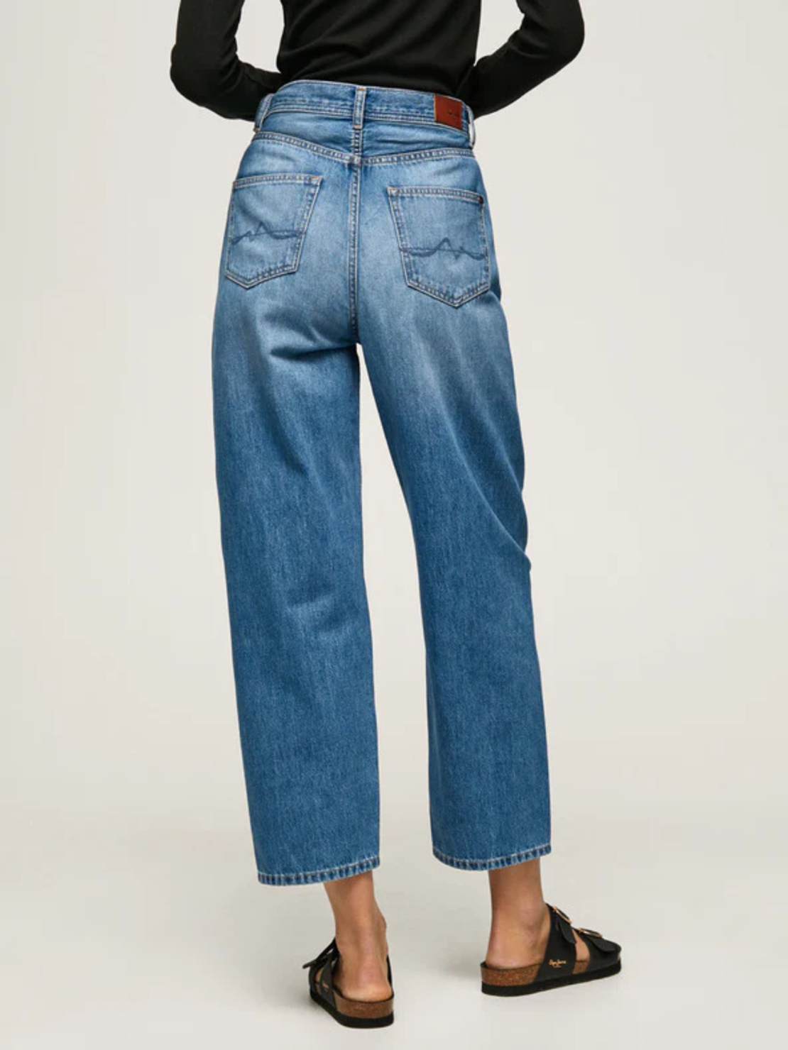 Pepe Jeans Addison Cropped Wide Leg Jeans • S/M 27