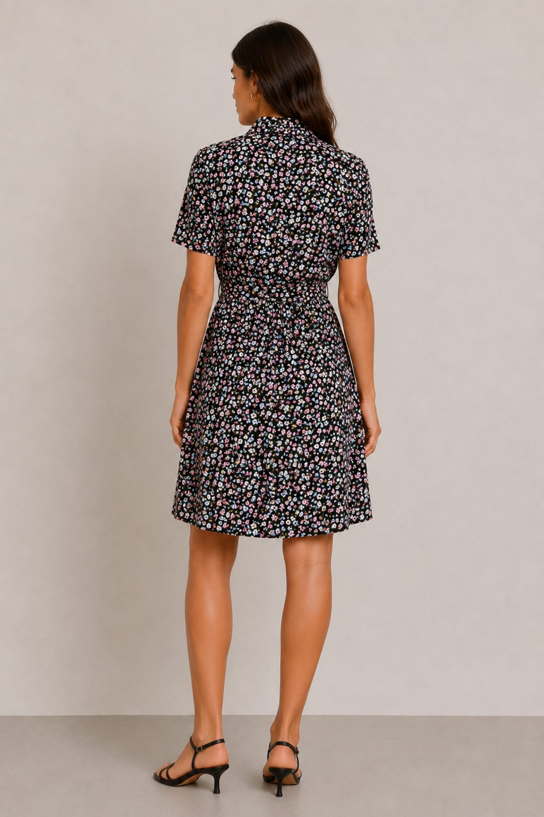 Vero Moda Флорална риза рокля • M
