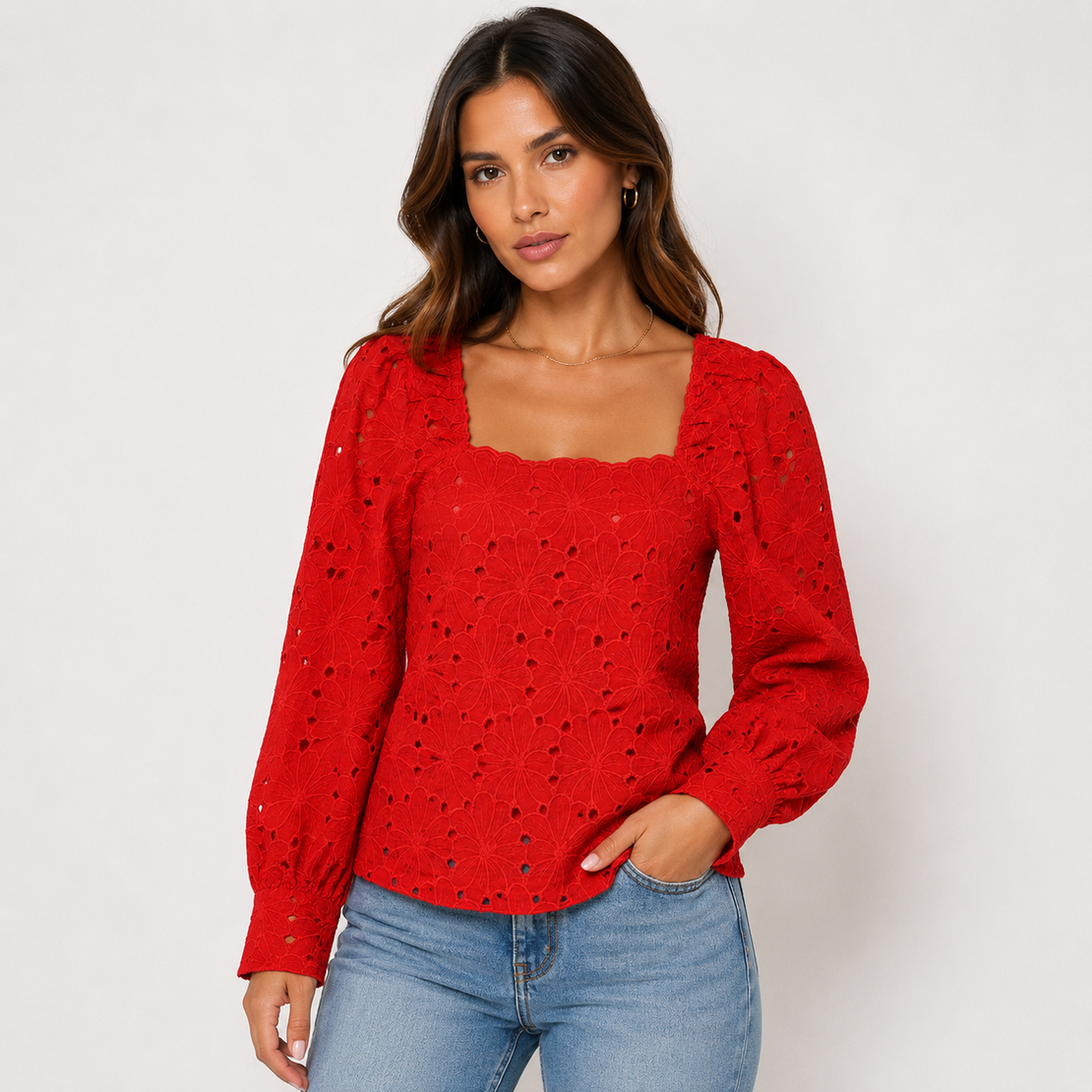 Vero Moda блуза Ribbon Red • M