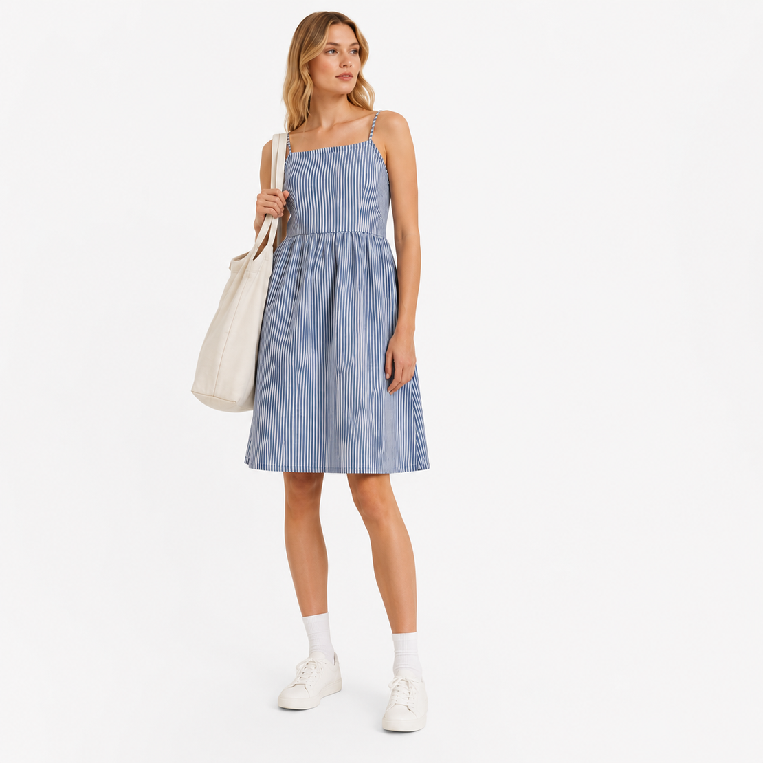 Levi’s Striped Denim лятна рокля •  S