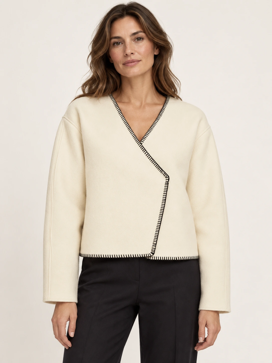 Vero Moda жилетка с контрастен шев • M