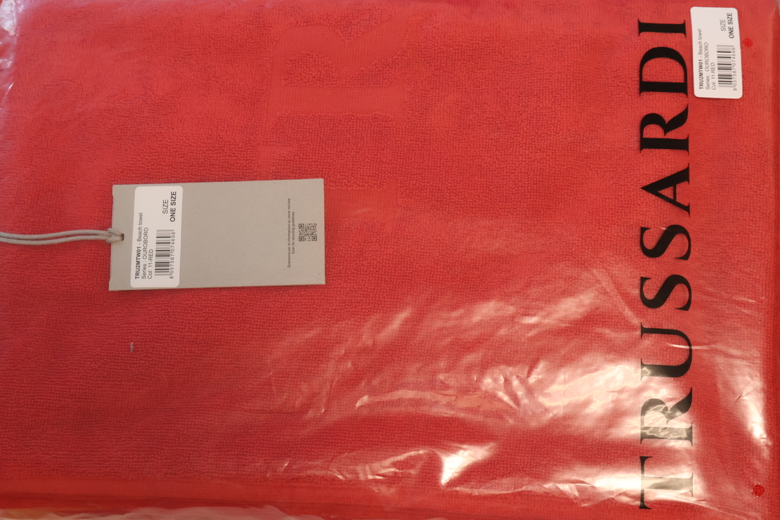 Trussardi Logo Beach Towel