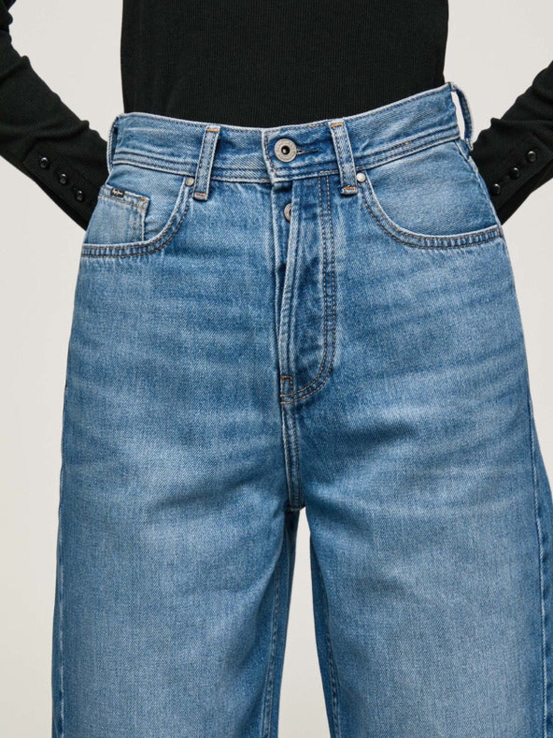 Pepe Jeans Addison Cropped Wide Leg Jeans • S/M 27