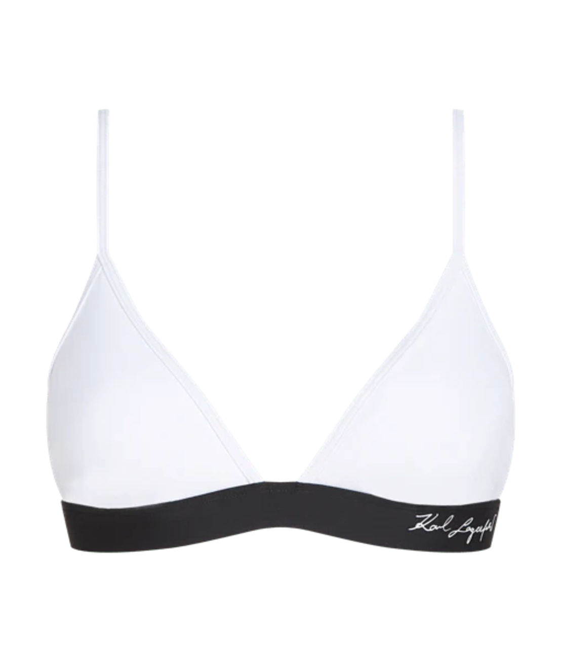 Karl Lagerfeld Signature Bikini Top • M