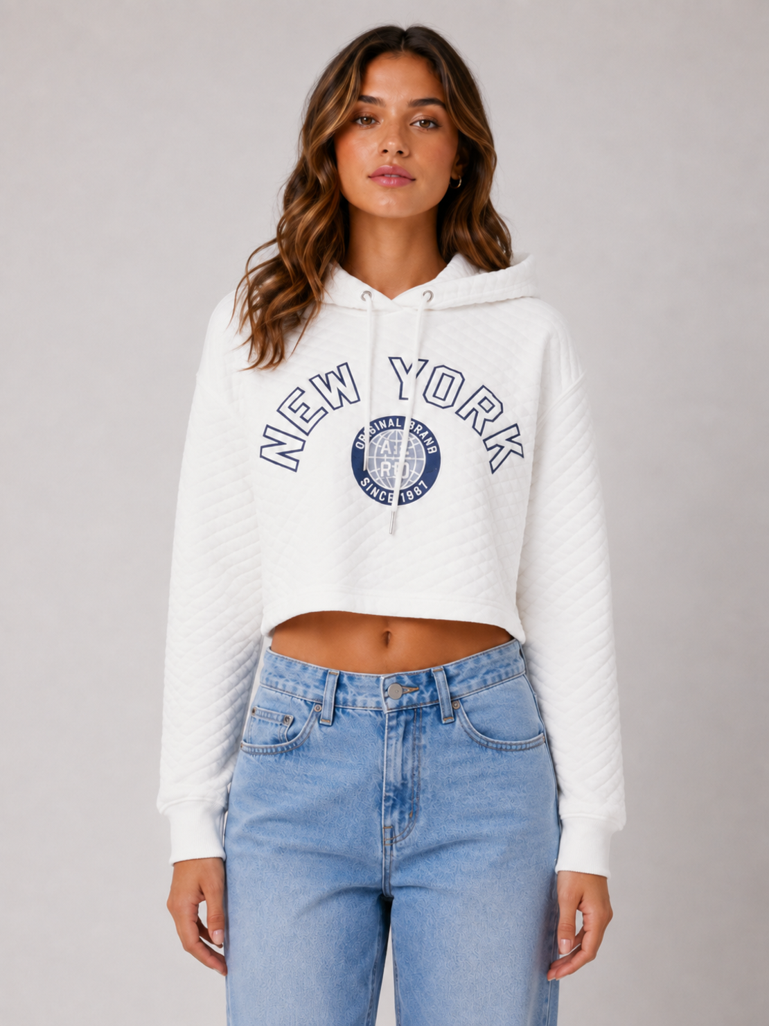 AÉROPOSTALE Cropped суичър • M