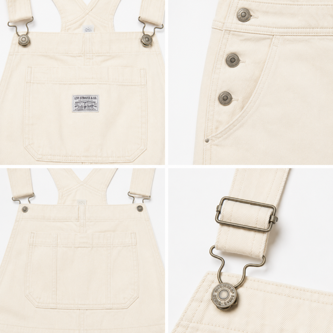 Levi’s Cream Denim гащеризон • XS