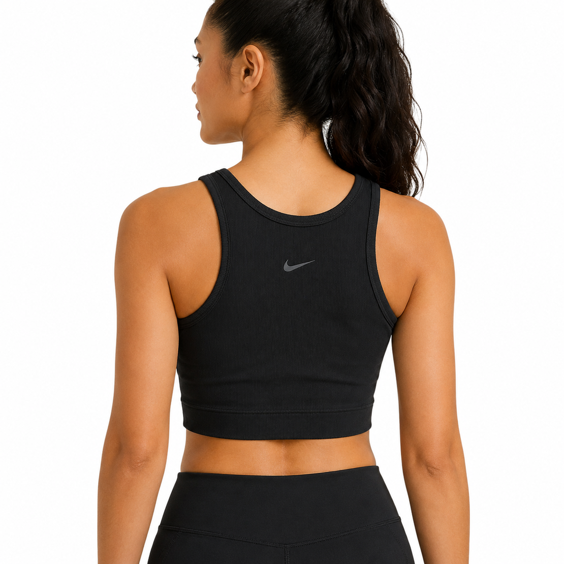 NIKE Dri-FIT Indy Seamless Crop Top • L