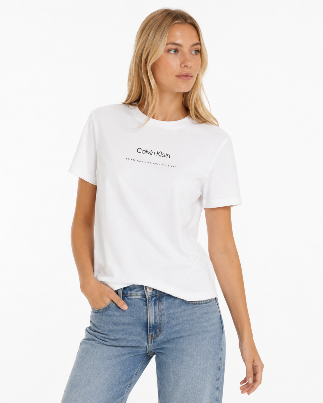 CALVIN KLEIN дамска тениска • M
