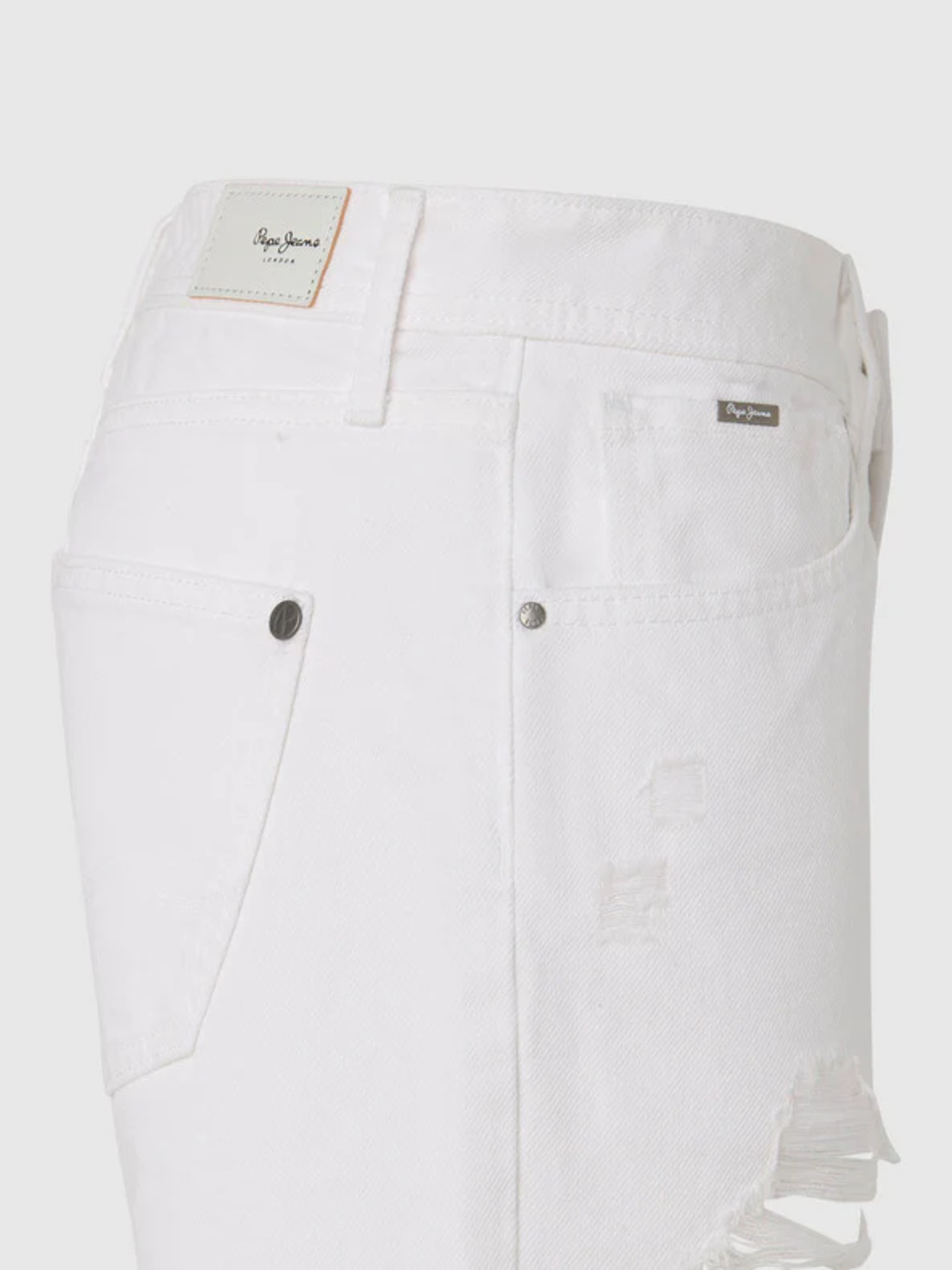 Pepe Jeans бели дънкови къси панталони • 29